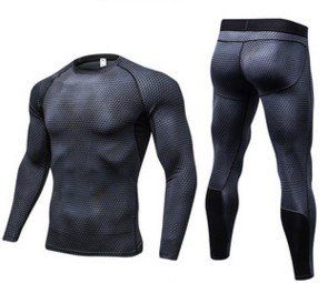 Men's Compression Muscle Gym Shorts (Option: Black-XXL-Long)