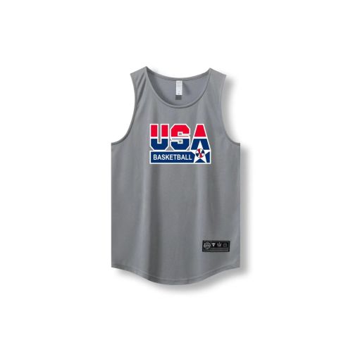 Loose Men Running Vest 2022 Outdoor street basketball Gym Sleeveless Letter Print Shirt Quick Dry Fitness Bodybuilding Tank Tops