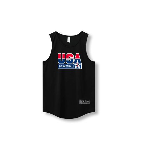 Loose Men Running Vest 2022 Outdoor street basketball Gym Sleeveless Letter Print Shirt Quick Dry Fitness Bodybuilding Tank Tops