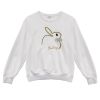Plus Size Embroidery O Neck Long Sleeve Sweatshirts Top