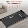 Under Desk Treadmill with Incline, Walking Pad for Home/Office, Portable Walking Treadmill 2.5HP, Walking Jogging Machine with 265 lbs Weight Capacity
