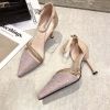 Mary Jane Shoes Glitter Heels Evening Shoes Stiletto Extreme High